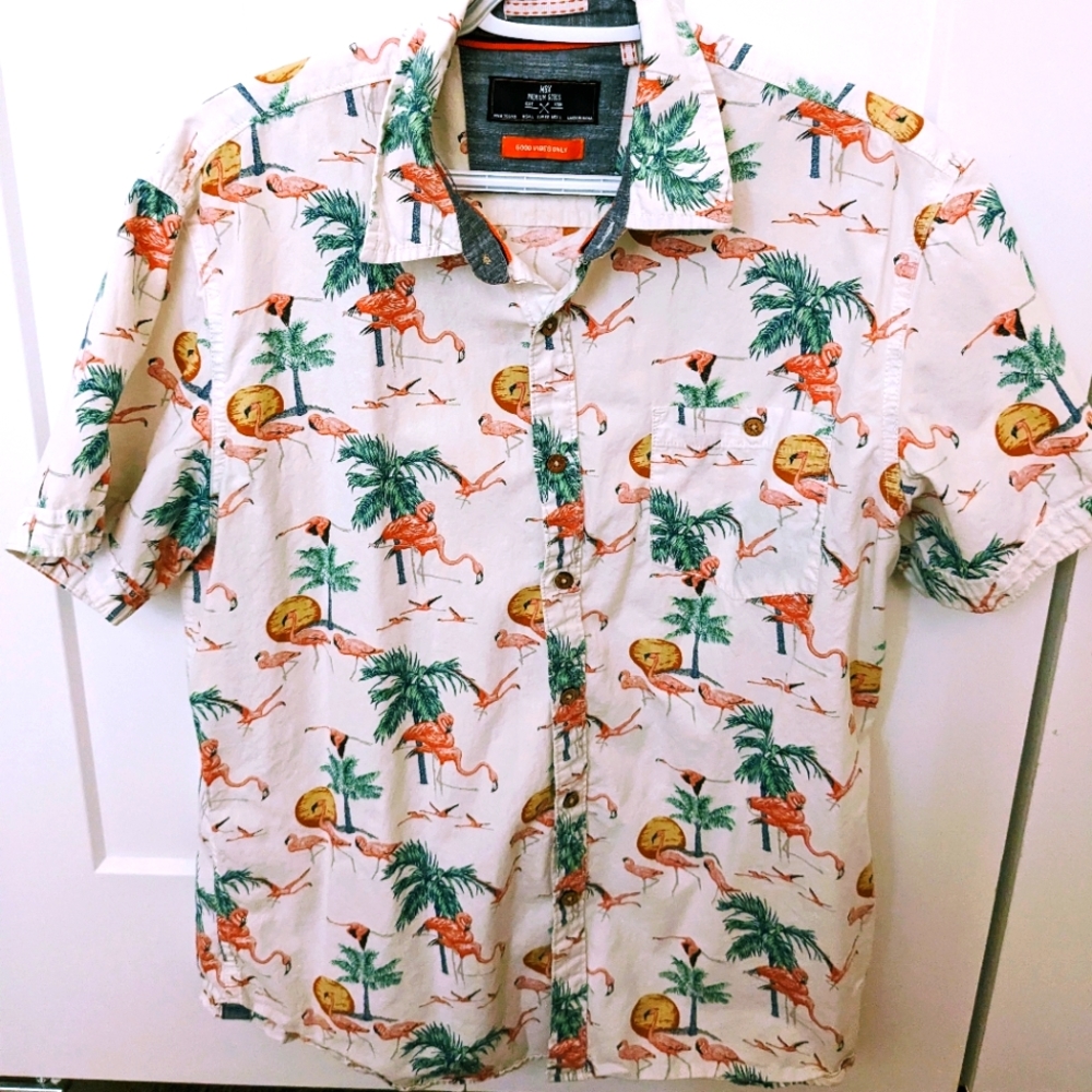 Flamingos theme shirt